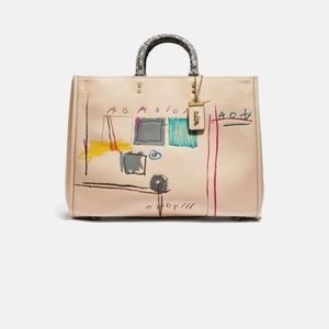 COACH 6877 Rogue 39 Jean-Michel Basquiat Tote Bag